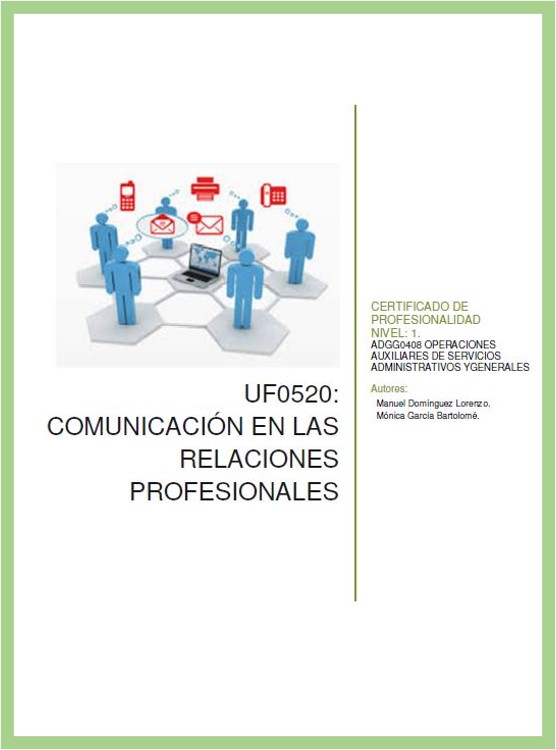 UF0520: Comunicación en las relaciones profesionales